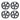 19-inch razor-style crossflow wheel covers, gunmetal and black, set of 4