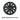 Single dark gray 19-inch wheel cover hubcap with Uberturbine multi-spoke design.