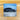 Air freshener card with gray car side graphic and hanging loop