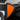 Alcantara dash side panel cover trim with orange insert and black trim