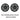 Pair of dark gray 19-inch wheel cover hubcaps with Uberturbine multi-spoke design.