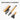 Detachable snow brush and ice scraper heads with orange bristles and black frame
