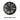 Black wheel cover with split-spoke pattern and center hub, single right cover