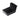 Black center console storage tray with built-in divider walls