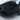 Glossy black front lip spoiler installed on front bumper, angled side view
