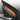 Alcantara front door tweeter trim cover, orange strip detail