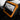 Tesla alcantara rear screen trim cover, orange/brown border with alcantara texture