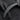 Charcoal gray suede-like Alcantara steering wheel trim strip, curved shape
