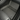 Charcoal fabric floor mat with rubber edging and parallel ridged grooves