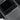 Dark gray phone holder insert with long rectangular tray and phone slot