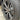 Gunmetal gray wheel rim protector cover around an alloy wheel