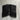 Set of two black TPE door frame protectors with curved edges