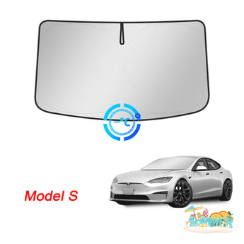 Windshield glass sunshade with center tab and reflective gray panels