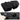 Pair of black soft-sided cooler organizer bags with top handles and straps