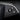 Alcantara steering wheel control insert, textured dark gray with silver edging