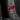 Red carbon fiber seat belt cover insert with textured weave and black trim