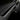 Carbon fiber lower air vent trim with dark weave strip and metallic silver edge