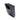 Black hinged-lid trash can insert with front window and handle knob
