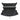 Black rear trunk soundproof mat with molded footwell sections and snap holes