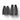 Four black door storage box inserts with textured tread panels for Tesla Cybertruck