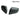 Pair of matte black carbon fiber side mirror covers with smooth curved shape
