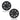 Induction center wheel cover, black, with multi-spoke pattern and circular center cap