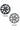 18-inch aero wheel cover with star spokes, satin black and satin silver