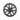 18-inch arachnid-style wheel cover, satin black with sculpted split spokes