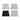 Set of electrostatic sunshade panels: light gray, black, and mesh backing styles