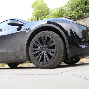 Gun gray wheel cover with multi-spoke Gemini style on car wheel