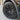 Black turbine center wheel cover with multi-spoke design and circular center cap