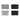 Sunroof sunshade set, grey and black rectangular panels