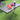 Portable folding camping table with dark tabletop holding drinks and fruit
