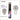 Liquid vapor wheel paint touch-up pen labeled TES-26 with a matching wheel cover