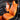 Orange front seat cover set with diamond stitched center panels