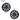 YOELAK dark aero hubcap set, L and R sides, wheel cover