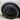 Black multi-spoke wheel cover with round center cap on a car tire