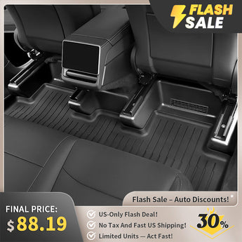 Black seat slide rail protector covers for car interior, fitted to seat rails