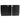 Black seat back protectors, two-piece set with handle cutouts