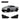Dark carbon fiber wheel mud flap overlays for front corners, shown on vehicle.