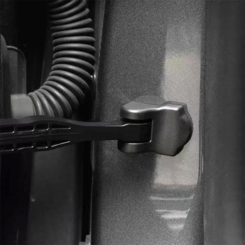 Black door check arm cover cap for door hinge arm, molded fit