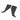 Black curved pedal side protectors, two-piece set