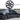 Black wheel rim cover with induction center spokes on vehicle wheel