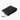 Black hidden armrest storage box, black base with blue release tab