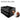 Black trunk organizer with reinforced lifting handle and inner compartment dividers