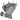 Gray zippered pet car seat cover with hanging straps and side organizer
