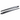 Two front door trim cover strips in black carbon fiber weave with contoured ends