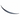 Black carbon fiber rear spoiler with smooth curved profile and shine