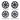 Wheel cover options: turbine or induction center in black and gun gray colors