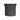 All-weather rear trunk mat insert with split design and raised square grid, dark